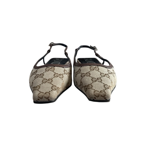 Gucci Beige and Brown Flats - Picture 6 of 16